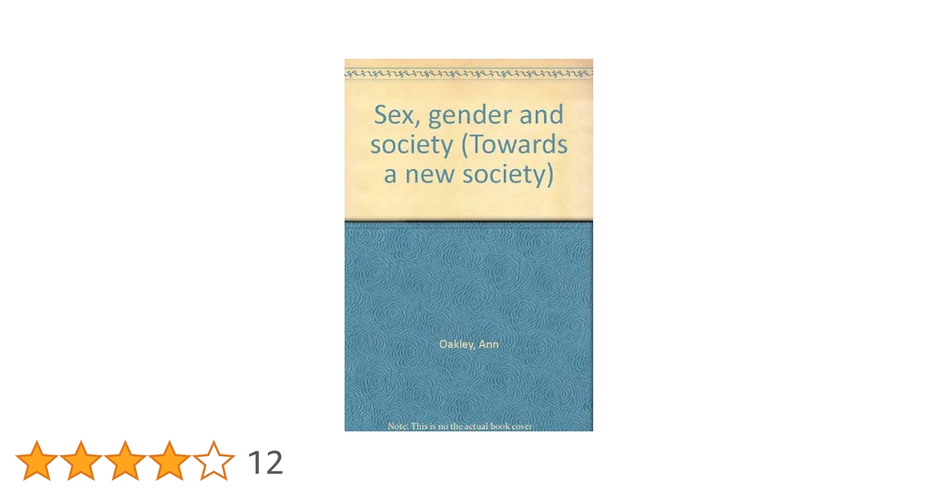 Amazon.co.jp: Sex, Gender and Society : Oakley, Ann: 洋書